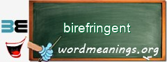 WordMeaning blackboard for birefringent